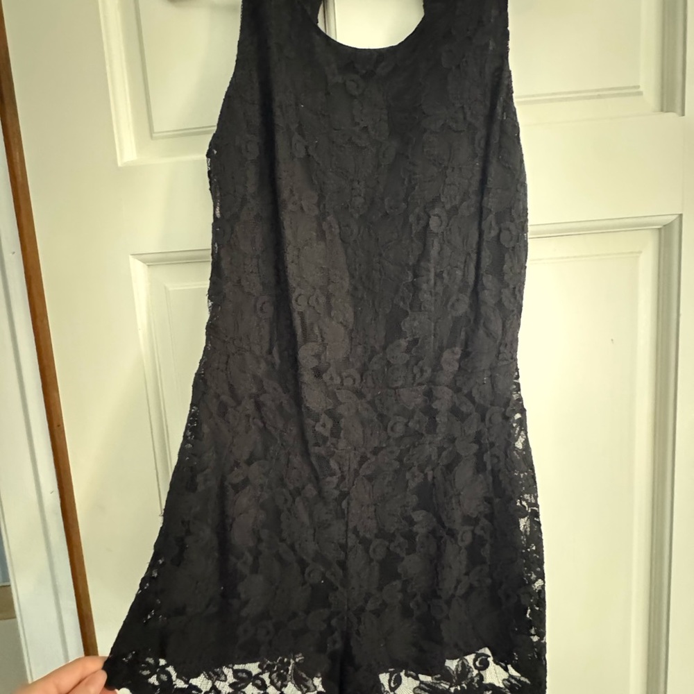 Elegant Black Lace romper